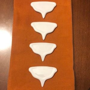 White porcelain cheese markers